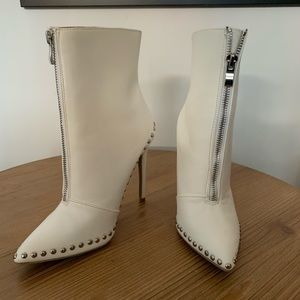 Never before worn White Vici Booties!